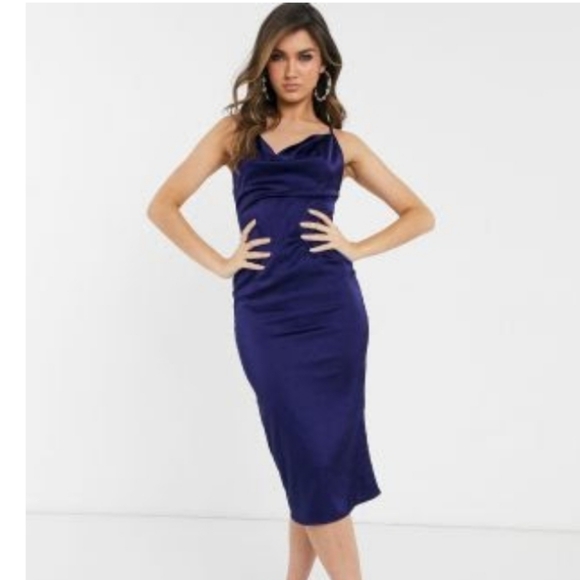 Parisian Works Dresses & Skirts - Parisian Works Navy Backless Dress